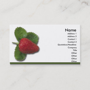 Strawberry-Visitenkarte Visitenkarte