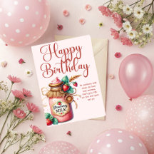 Strawberry Warmth Birthday Christian Card