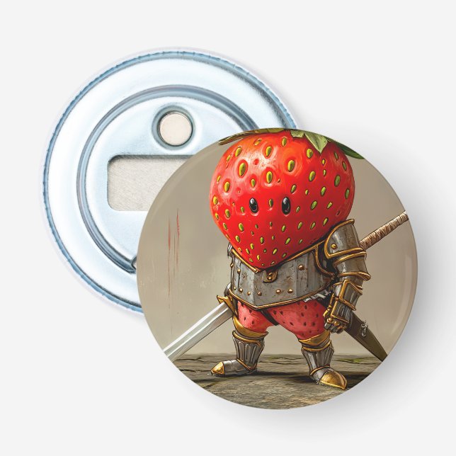 Strawberry Warrior Flaschenöffner (Vorderseite)