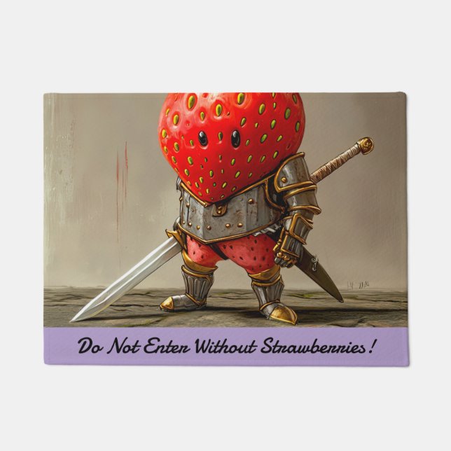Strawberry Warrior Fußmatte (Vorderseite)