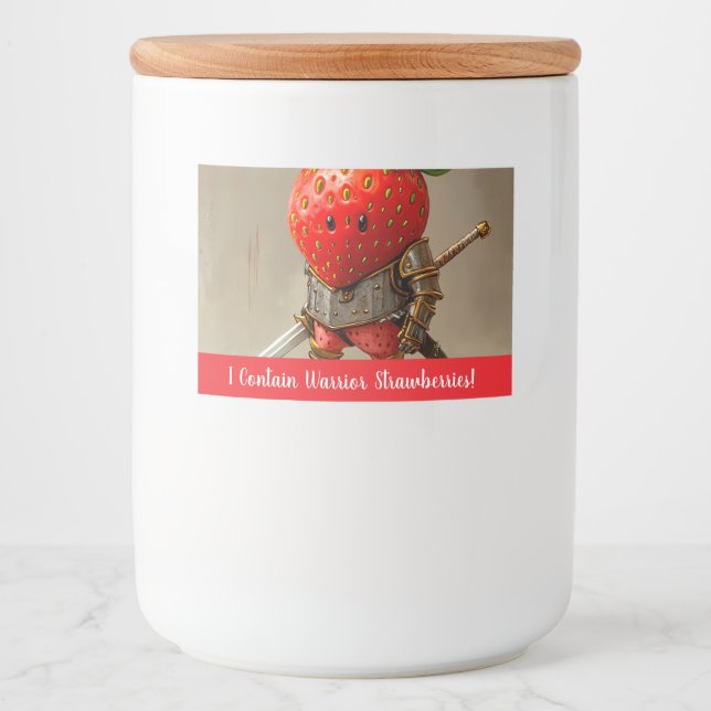 Strawberry Warrior Lebensmitteletikett (Vorderseite)