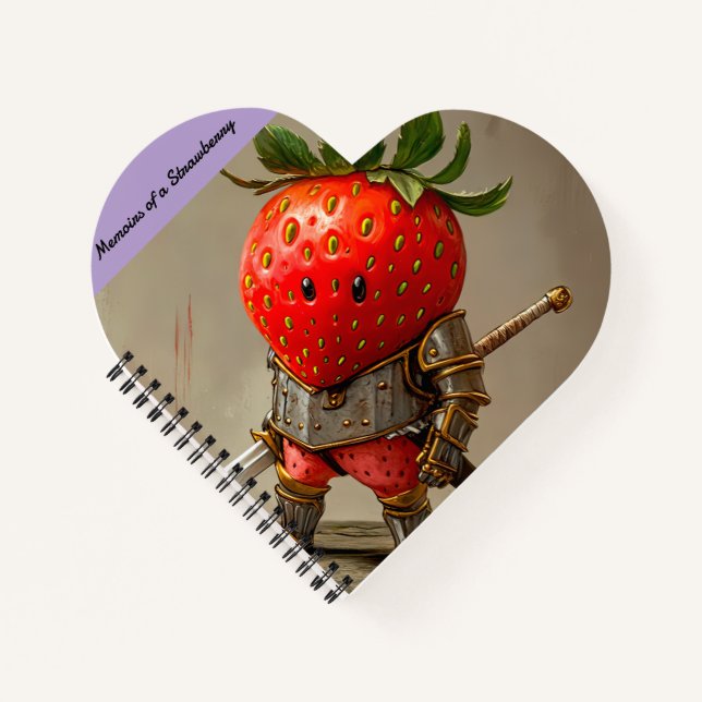 Strawberry Warrior Notizbuch (Vorderseite)
