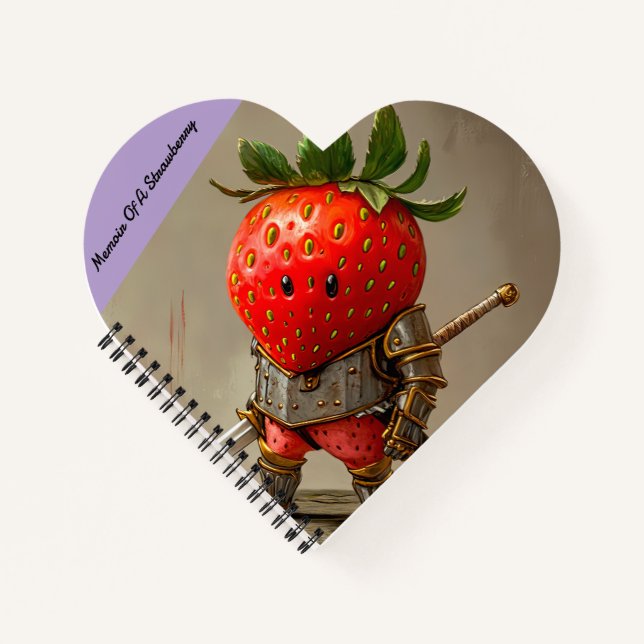 Strawberry Warrior Notizbuch (Vorderseite)