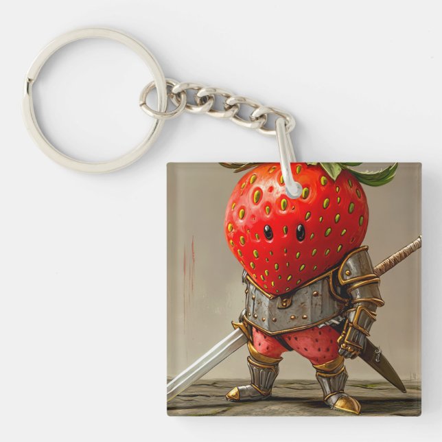 Strawberry Warrior Schlüsselanhänger (Vorderseite)