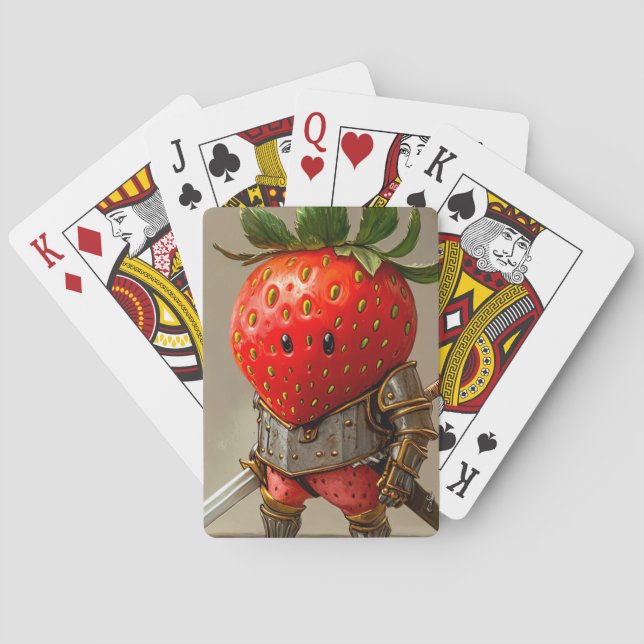 Strawberry Warrior Spielkarten (Rückseite)