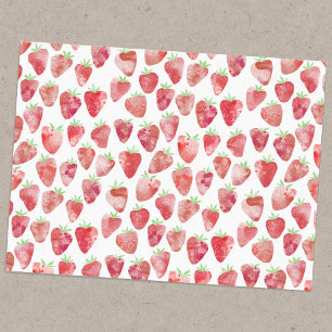 Strawberry Watercolor Seidenpapier