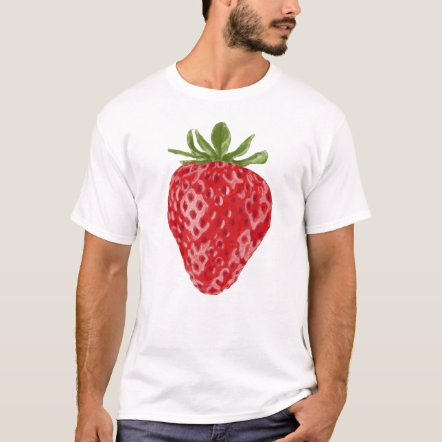 Strawberry Watercolor T - Shirt (Vorderseite)