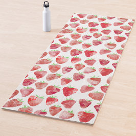 Strawberry Watercolor Yogamatte