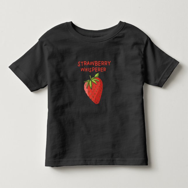 Strawberry Whisperer Kleinkind T-shirt (Vorderseite)