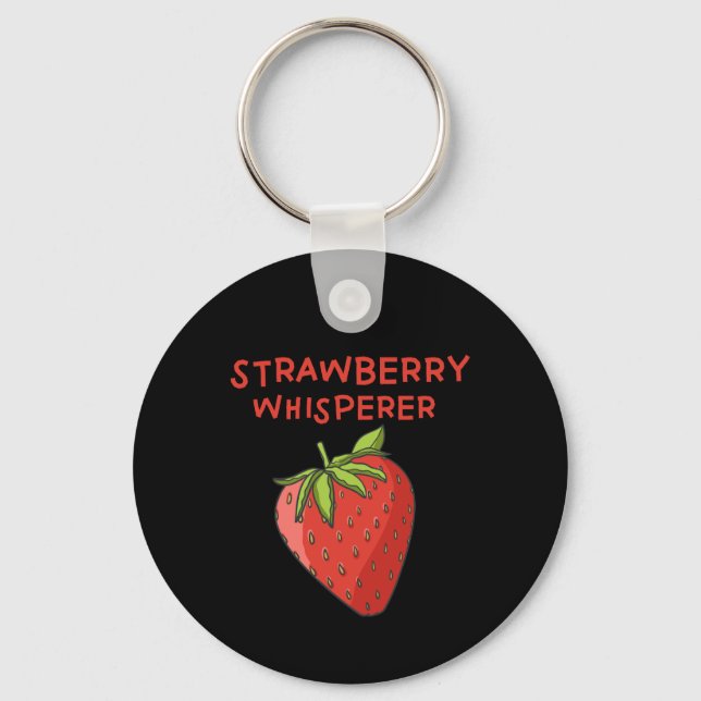 Strawberry Whisperer Schlüsselanhänger (Vorderseite)