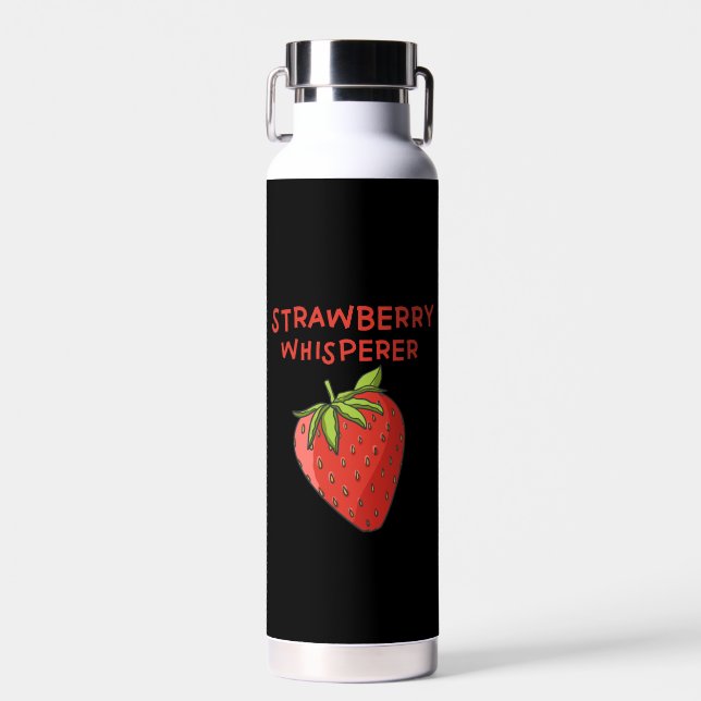 Strawberry Whisperer Trinkflasche (Vorne)
