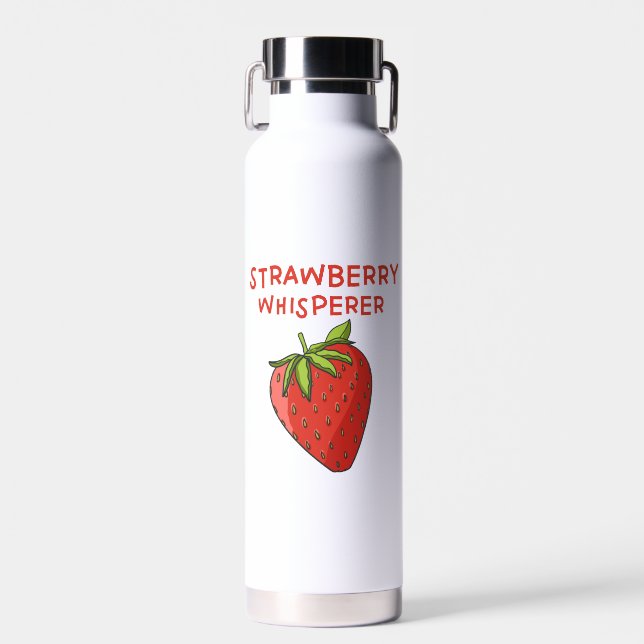 Strawberry Whisperer Trinkflasche (Vorne)