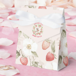 Strawberry Woodland Baby Shower Geschenkschachtel