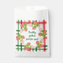 Strawberry Wreath Pink und Green Birthday Geschenktütchen