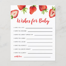 Strawberry wünscht eine Babykarte