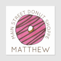 Strawberry Zebra Stripe Donut Doughnut Pastry
