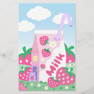 Strawberrymilk Country Stationary Briefpapier