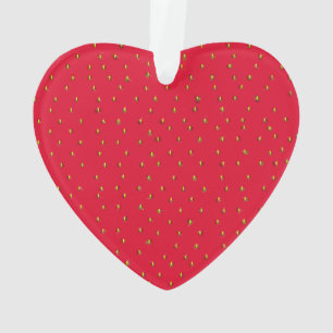 Strawsberry Hintergrund rot Ornament