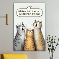 Stray Cats jagen Mäuse für lustige Katzen