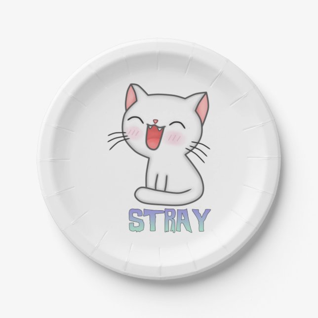 Stray Game - Stray - Stray Cat - Stray Cat Game! C Pappteller (Vorderseite)