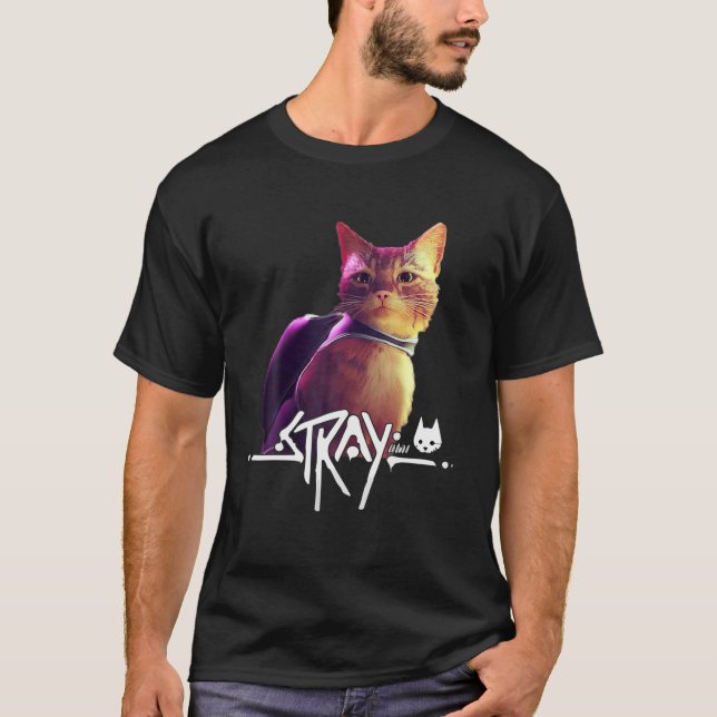 Stray Game Stray Video Game Funny T-Shirt (Vorderseite)