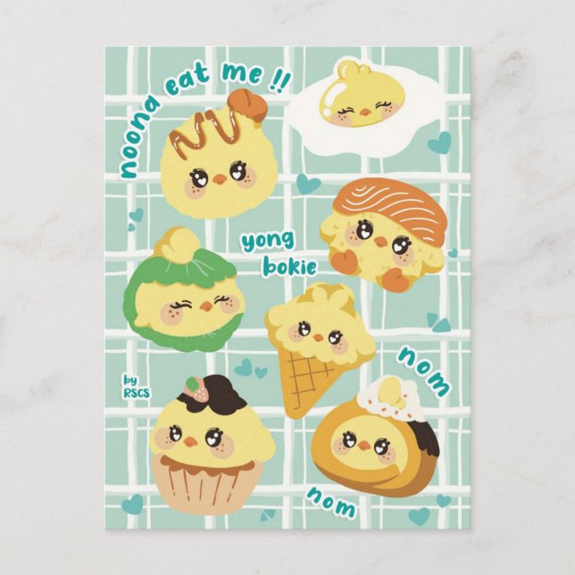 Stray Kids Felix BbokAri niedliches Dessert Postkarte (Vorderseite)