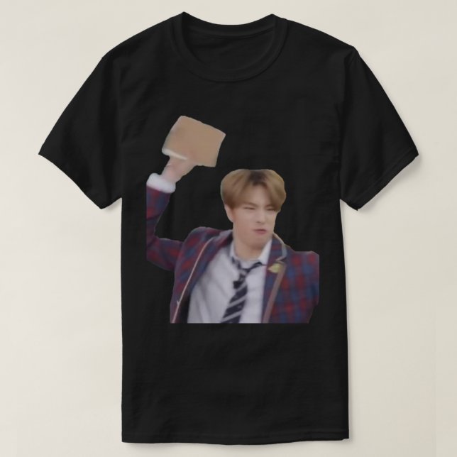 Stray Kids Hyunjin Book Meme Sticker.png T-Shirt (Design vorne)
