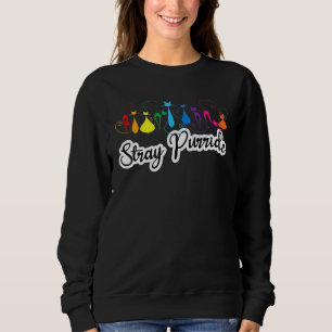 Stray Purride Farbige Katzen Tnr Ohr getippt Sweatshirt