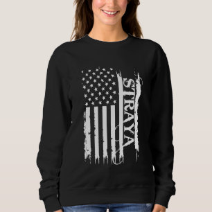 Straya United Staaten erschüttert US-Flagge Sweatshirt
