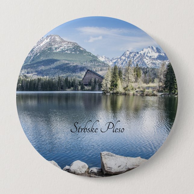 Štrbské Pleso, Hohe Tatra, Slowakei, Button (Vorderseite)