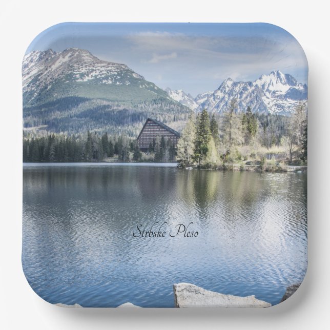 Strbske Pleso, Hohe Tatra, Slowakei Classic Round Pappteller (Vorderseite)