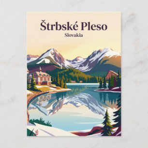 Štrbské Pleso Slowakei Postkarte