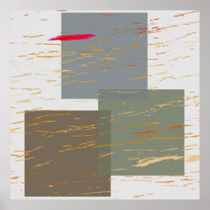 Streak-Quadrate Poster