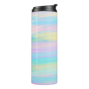 Streaky Paint Stripes Multicolor Thermosbecher