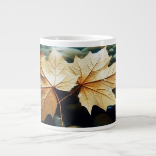 Stream-Blätter Jumbo-Tasse