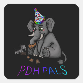 Stream Francis rund um die Uhr Quadratischer Aufkleber