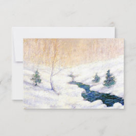 Stream in einer Schneewinterlandschaft (Weihnachts Karte