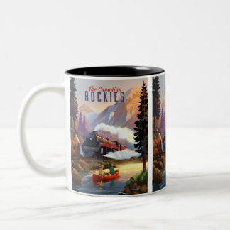 Stream Motor durch die Berge, Männer Zweifarbige Tasse
