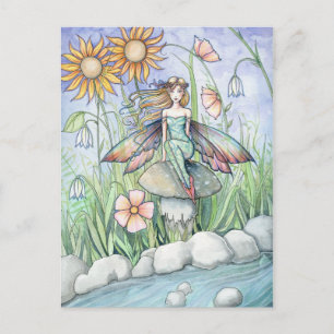 Stream of Magic Fairy Postcard von Molly Harrison Postkarte