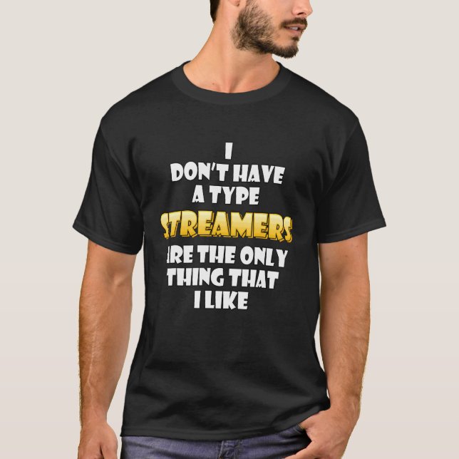Streamer-Kostüm-Video-Game-Streamer T-Shirt (Vorderseite)