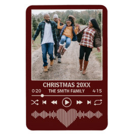 Streaming Music Red Player Foto Weihnachten Magnet