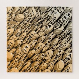 Streaming Orange Abstrakt Puzzle