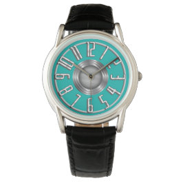 Streamline Art Deco Armbanduhr - Aqua