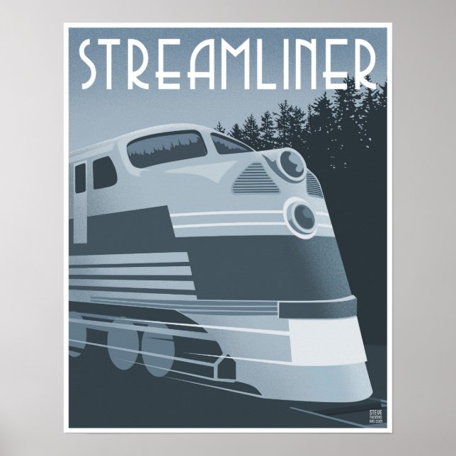 Streamliner-Zug Poster (Vorne)