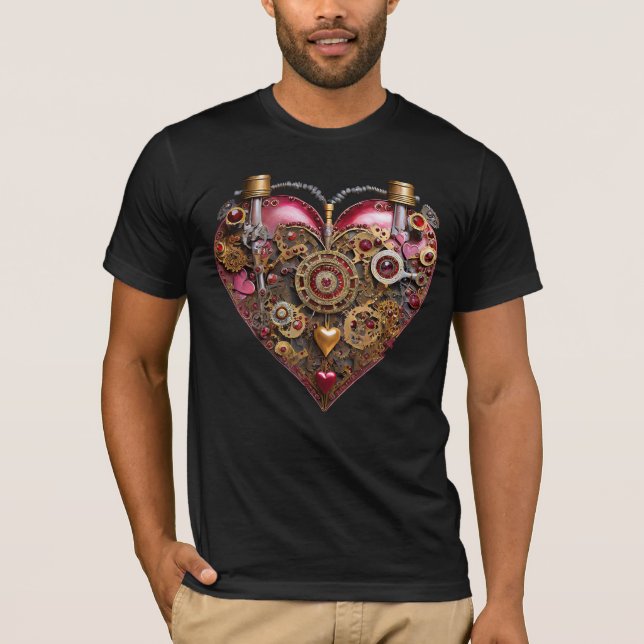 Streampunk Heart Ruby Valentine T-Shirt (Vorderseite)