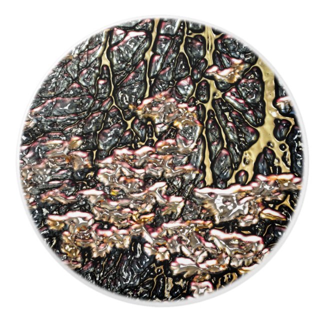 STREAMWASSERSPIEGELUNGEN KERAMIKKNAUF (Vorderseite)