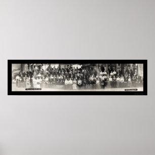 Streator, Illinois Knights and Ladys Foto 1910 Poster