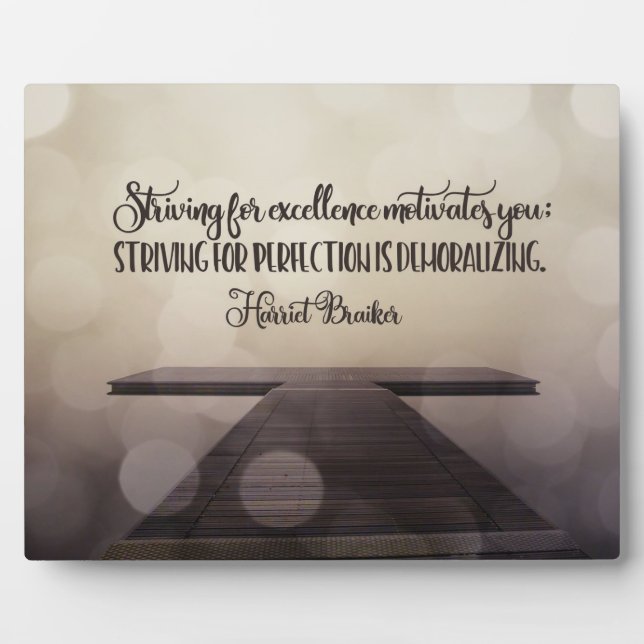 Streben nach Exzellenz Fotoplatte (Vorderseite)