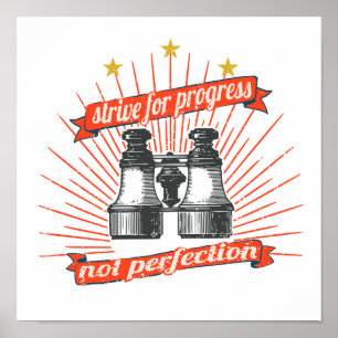 Streben nach Fortschritt Poster