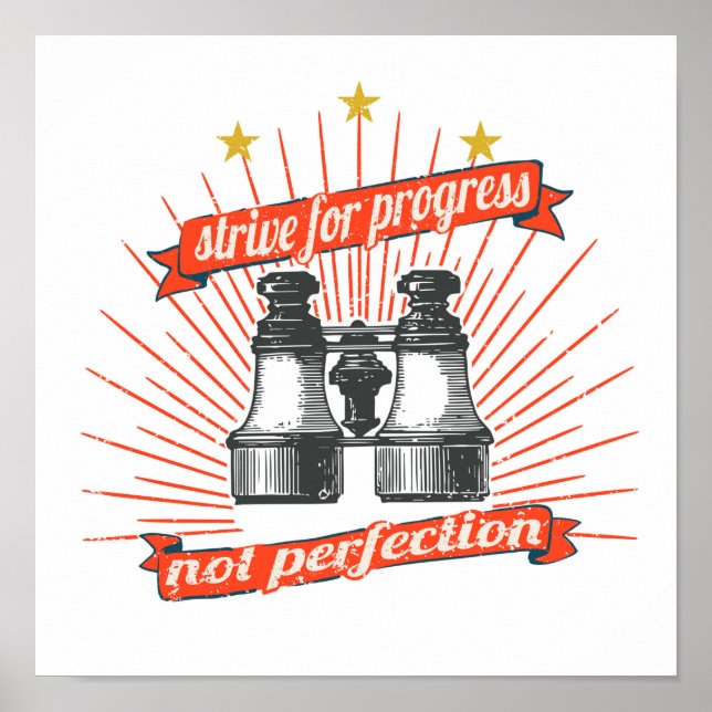 Streben nach Fortschritt Poster (Vorne)
